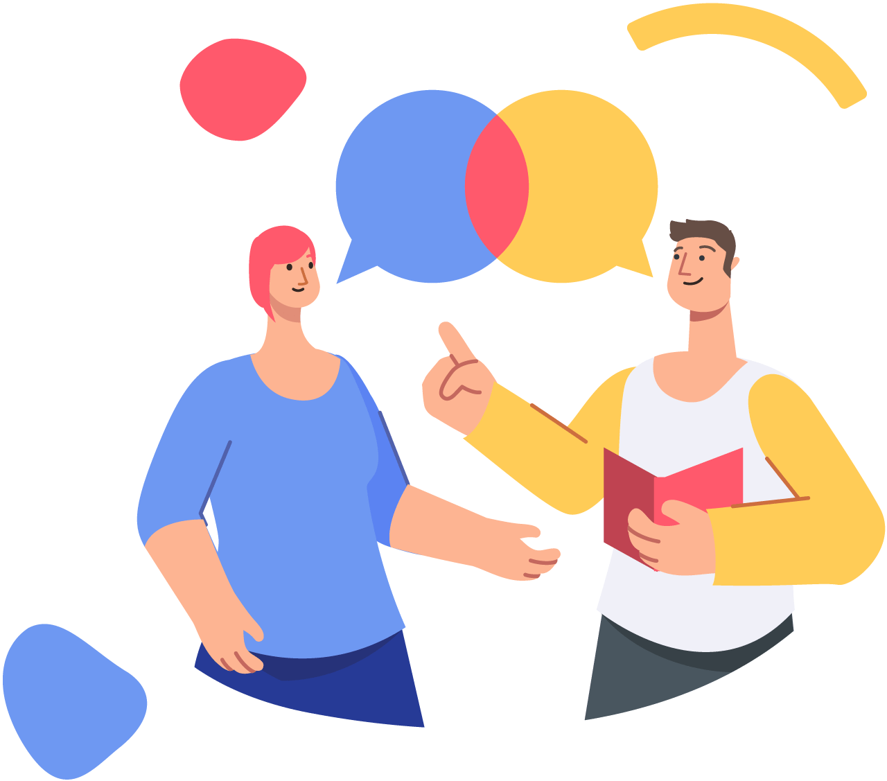 Illustration of a person working on an accessible website