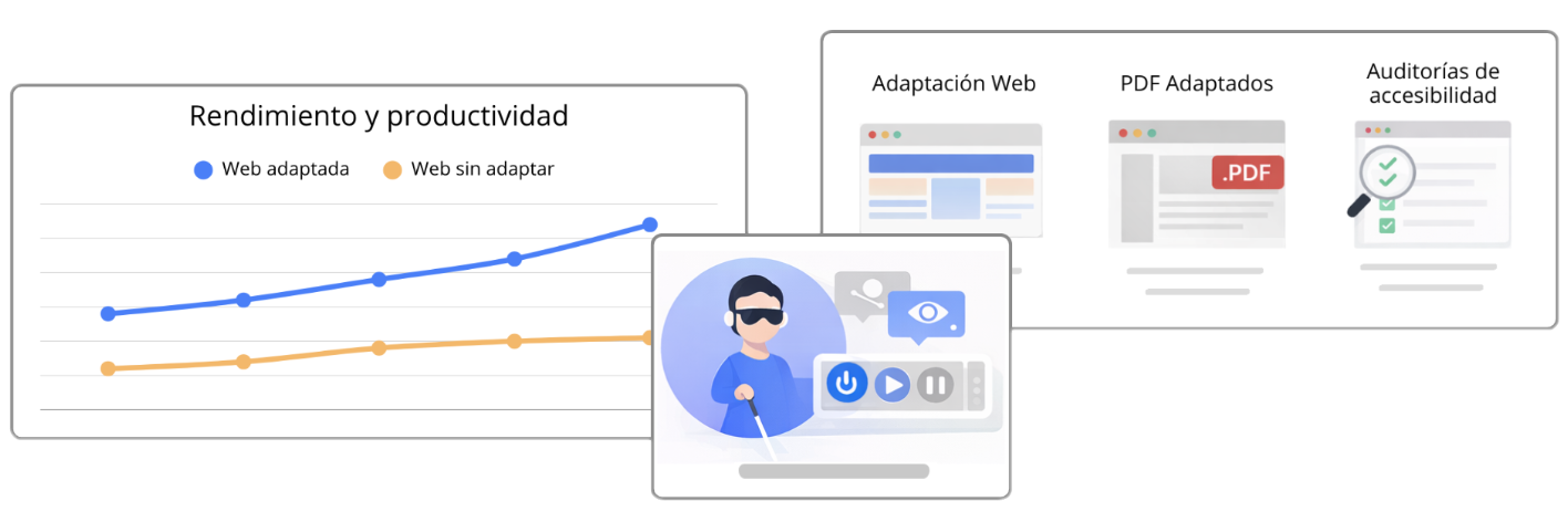 Ilustración ventajas adaptación