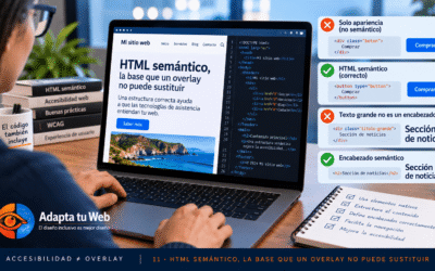Accesibilidad ≠ Overlay HTML semántico, la base que un overlay no puede sustituir