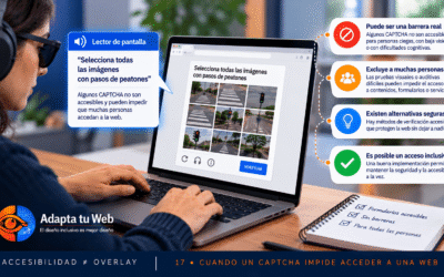 Accesibilidad ≠ Overlay: cuando un CAPTCHA impide acceder a una web