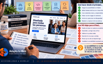 Accesibilidad ≠ Overlay: la accesibilidad se diseña y se desarrolla desde el principio
