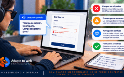 Accesibilidad ≠ Overlay: cuando un formulario no se puede completar con un lector de pantalla