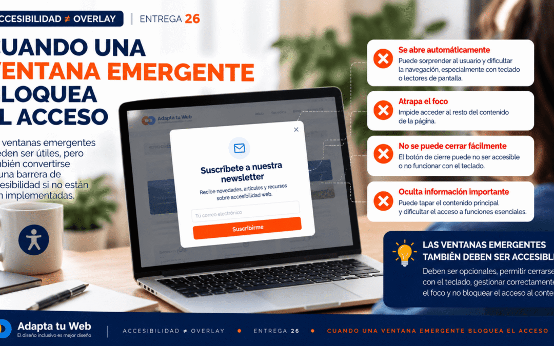Accessibilitat ≠ Overlay: quan una finestra emergent bloqueja l’accés